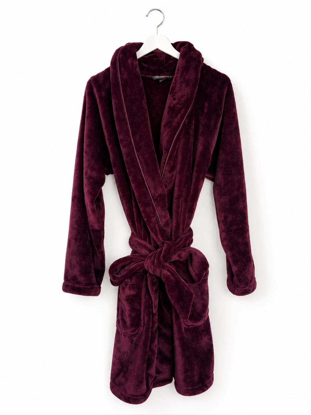 Victoria's Secret burgundy short plush Robe